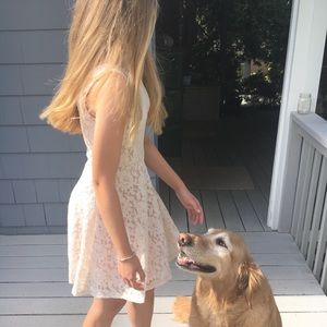 Cream Graduation/ Dance dress